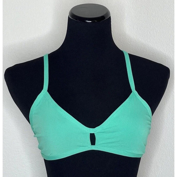 Jolyn Bikini Swim Top Vent Large Green (Seafoam) New with tags - Picture 1 of 5
